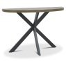 Ellipse Fumed Oak Console Table by Bentley Designs