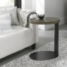 Ellipse Fumed Oak Oval Sofa Table by Bentley Designs