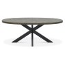 Ellipse Fumed Oak 6 Seater Dining Table