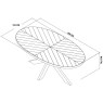 Ellipse Fumed Oak 6 Seater Dining Table