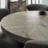 Ellipse Fumed Oak 125cm Round Dining Table