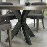 Ellipse Fumed Oak 125cm Round Dining Table