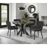 Ellipse Fumed Oak 125cm Round Dining Table
