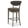 Ellipse Fumed Oak Bar Stools (Old West Vintage Fabric)
