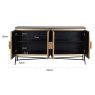 Ironville 4 Door Sideboard by Richmond Interiors