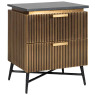 Ironville 2 Drawer Bedside Cabinet by Richmond Interiors