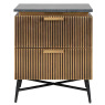 Ironville 2 Drawer Bedside Cabinet by Richmond Interiors