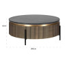 Ironville Round Coffee Table by Richmond Interiors