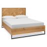 Riva Rustic Oak Double Bedframe (4ft 6) by Bentley Designs