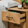 Riva Rustic Oak 2 Drawer Nightstand by Bentley Designs