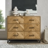 Riva Rustic Oak 3 Drawer Chest by Bentley Designs