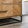 Riva Rustic Oak 3 Drawer Chest by Bentley Designs