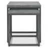 Renzo Zinc & Dark Grey Nest of Tables by Bentley Designs