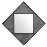 Renzo Zinc & Dark Grey Wall Mirror by Bentley Designs