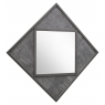 Renzo Zinc & Dark Grey Wall Mirror by Bentley Designs