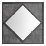Renzo Zinc & Dark Grey Wall Mirror by Bentley Designs