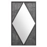 Renzo Zinc & Dark Grey Landscape Wall Mirror by Bentley Designs