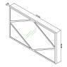 Renzo Zinc & Dark Grey Landscape Wall Mirror by Bentley Designs