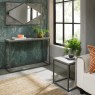 Renzo Zinc & Dark Grey Landscape Wall Mirror by Bentley Designs