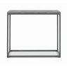 Renzo Zinc & Dark Grey Narrow Console Table by Bentley Designs