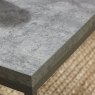 Renzo Zinc & Dark Grey Narrow Console Table by Bentley Designs