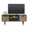 Avalon 150cm Lowboard with 2 Doors, 1 Drawer & 1 Niche (LED Lit)