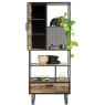 Avalon Bookcase with 1 Door, 1 Drawer & 5 Niches by Habufa