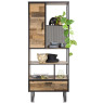 Avalon Bookcase with 1 Door, 1 Drawer & 5 Niches by Habufa