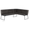 Cooper Corner Left Hand Dining Bench (Grey)