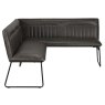 Cooper Corner Left Hand Dining Bench (Grey)