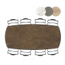 Masura 240 x 110cm Oval Dining Table by Habufa