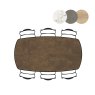 Masura 200 x 105cm Oval Dining Table by Habufa