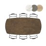 Masura 200 x 105cm Oval Bar Table by Habufa