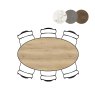 Masura 180 x 100cm Ellipse Dining Table by Habufa