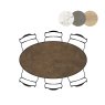 Masura 180 x 100cm Ellipse Dining Table by Habufa