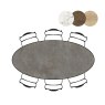 Masura 220 x 105cm Ellipse Dining Table by Habufa