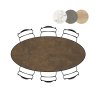 Masura 220 x 105cm Ellipse Dining Table by Habufa