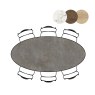 Masura 220 x 105cm Ellipse Bar Table by Habufa