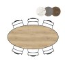 Masura 220 x 105cm Ellipse Bar Table by Habufa