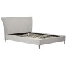 Silver Pleated Bedframe (Super King)