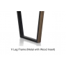 Livada V Leg with Wood Insert