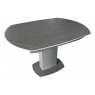 Oliver Swivel Extending 120-180cm Dining Table (Matt Grey Ceramic)