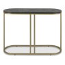 Chevron Peppercorn Ash Console Table by Bentley Designs