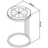 Chevron Peppercorn Ash Sofa Table by Bentley Designs