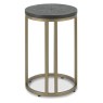 Chevron Peppercorn Ash Side Table by Bentley Designs