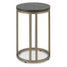 Chevron Peppercorn Ash Side Table by Bentley Designs