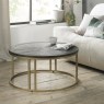 Chevron Peppercorn Ash Coffee Table by Bentley Designs