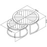 Chevron Peppercorn Ash Nest of Coffee Tables by Bentley Designs
