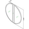 Chevron Satin Brass Mirror by Bentley Designs