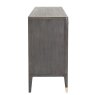 Leotta 7 Drawer Wide Chest (Ebony) - Ribbed Top Drawers - by Vida Living